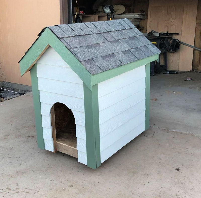 insulated dog house plan