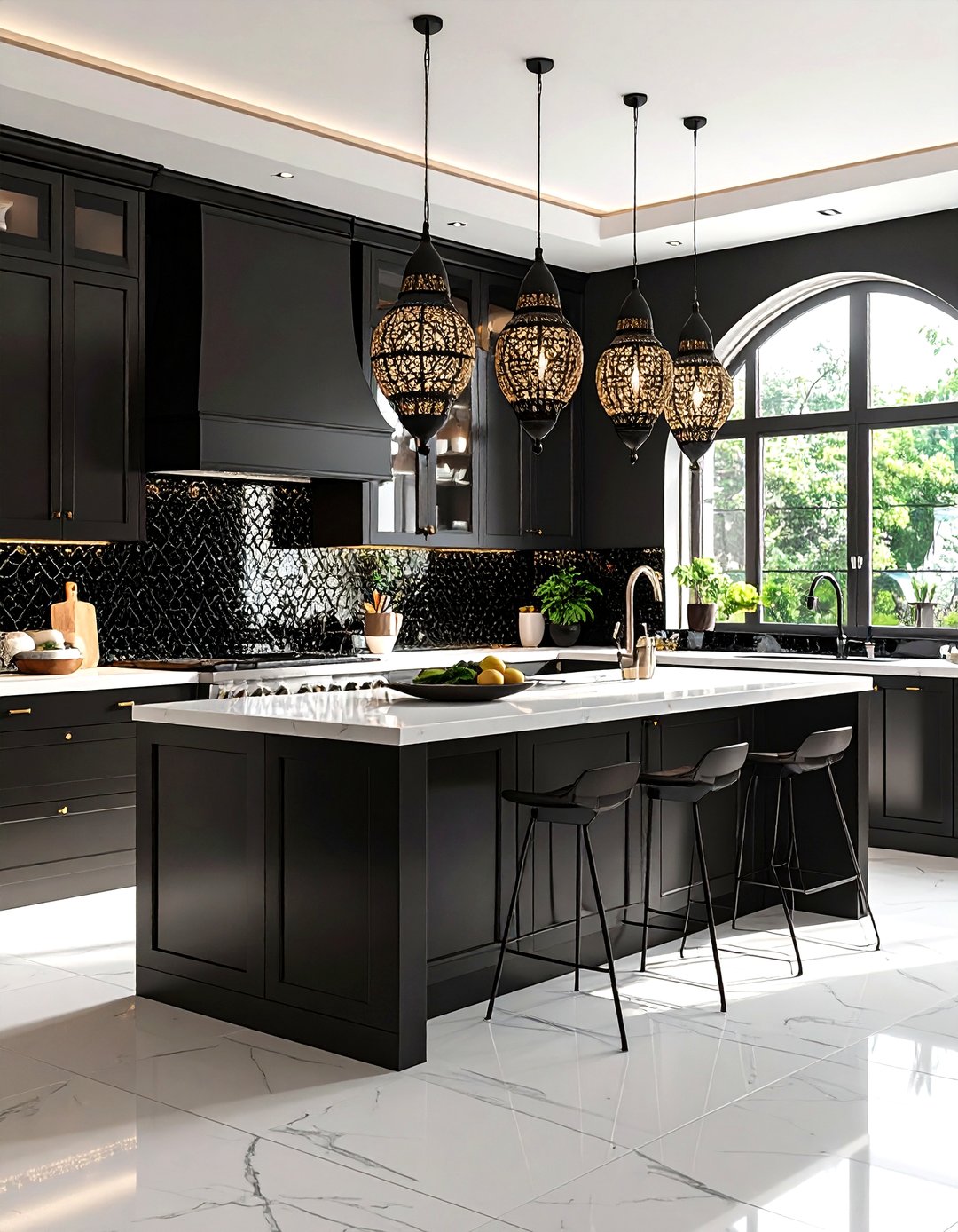 24 Black and White Kitchen Backsplash Ideas for Kitchen - Too Much Time