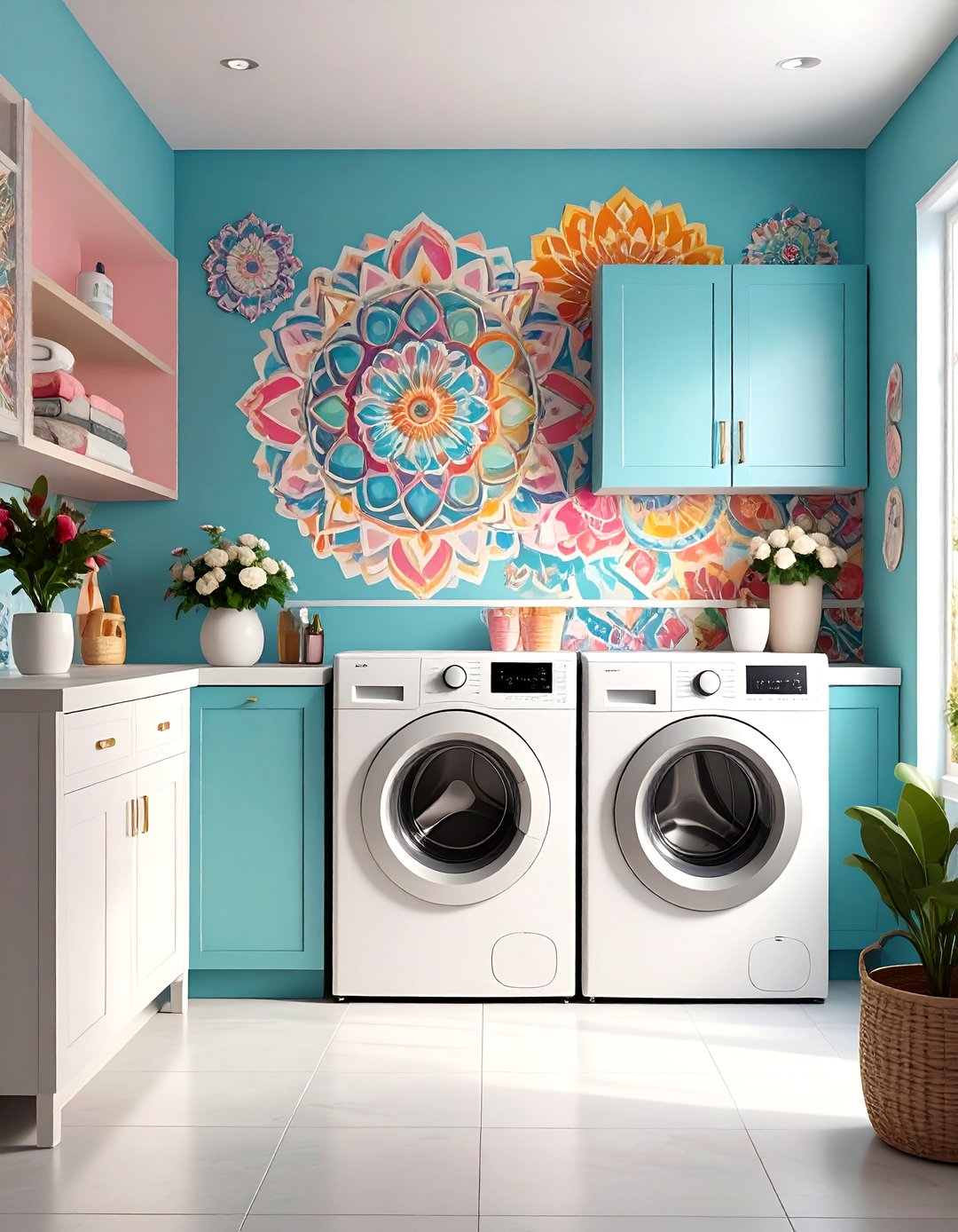 24 Boho Laundry Room Ideas for Efficient Spaces Today - Too Much Time