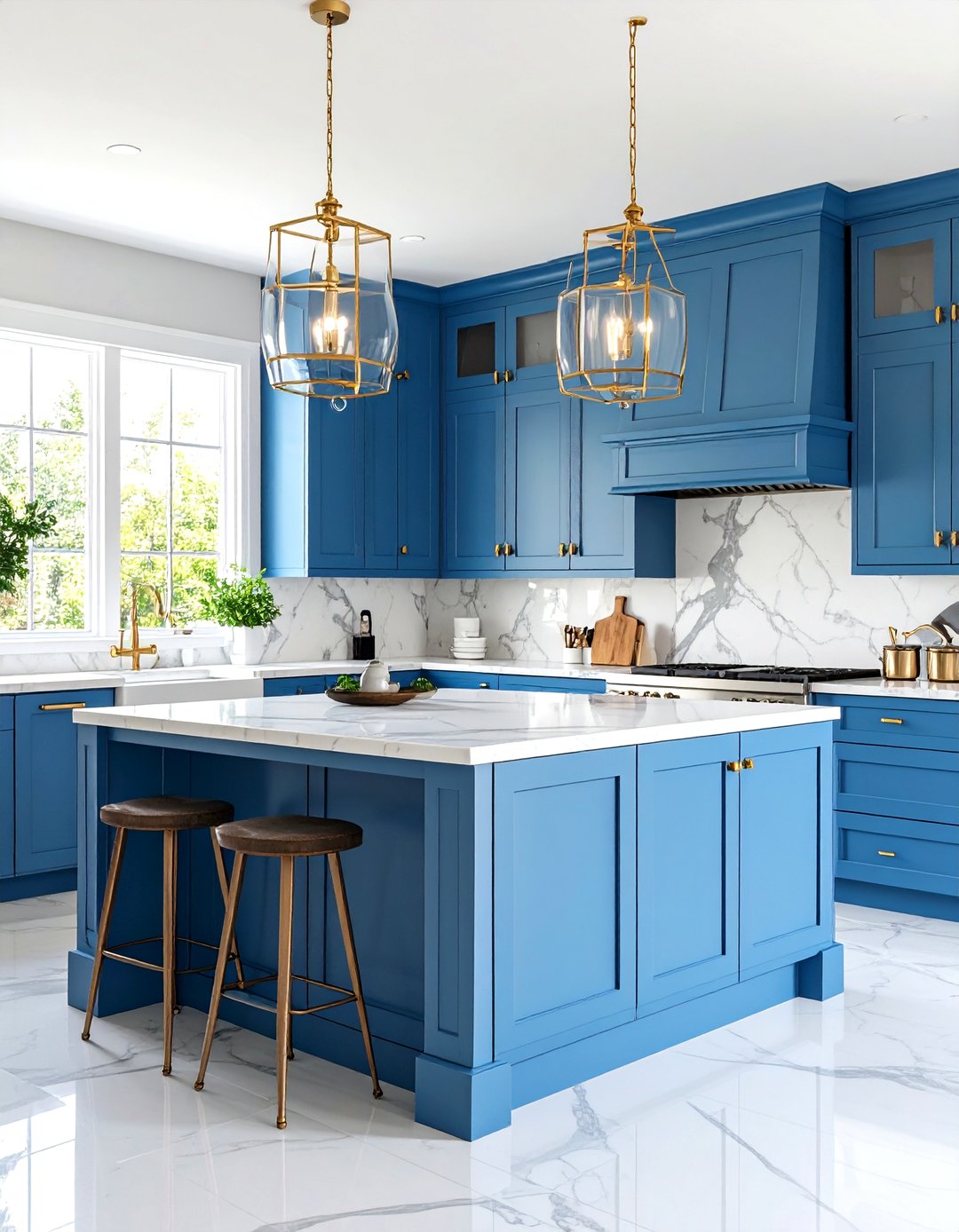 24 Blue Farmhouse Kitchen Cabinets Ideas for Cozy Space - Too Much Time