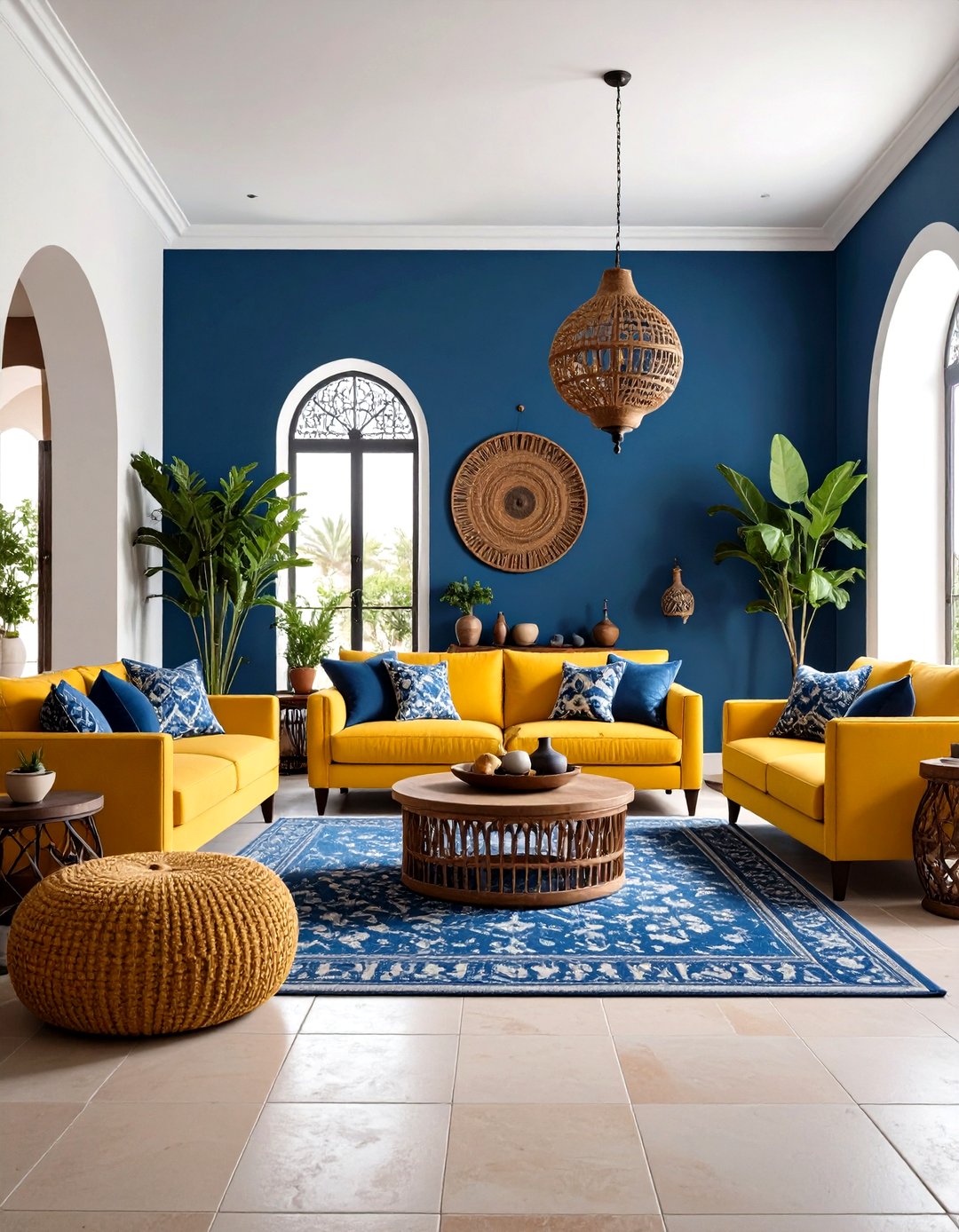 24 Yellow and Blue Living Room Ideas to Brighten Spaces - Too Much Time