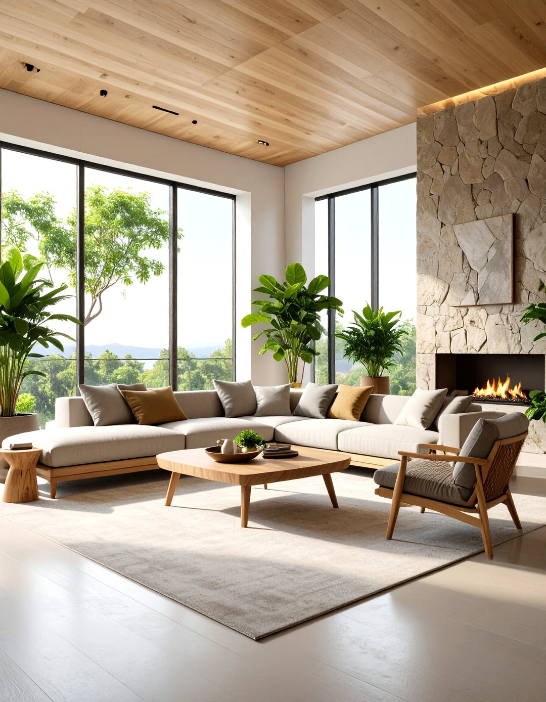 Penthouse Organic Architecture Design Ideas - promeai.pro - Sustainable Penthouse Living Spaces Design