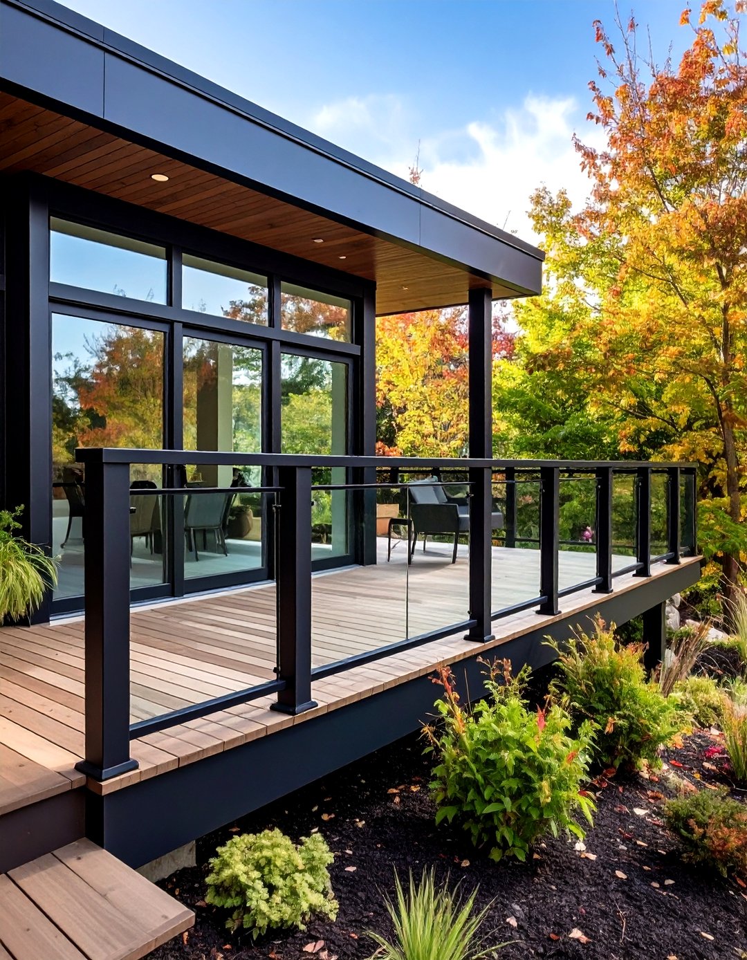 24 Black Deck Railing Ideas to Elevate Outdoor Spaces - Too Much Time
