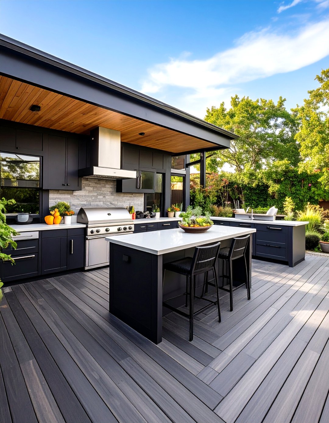 24 Black Deck Ideas for Night-ready Outdoor Living - Too Much Time
