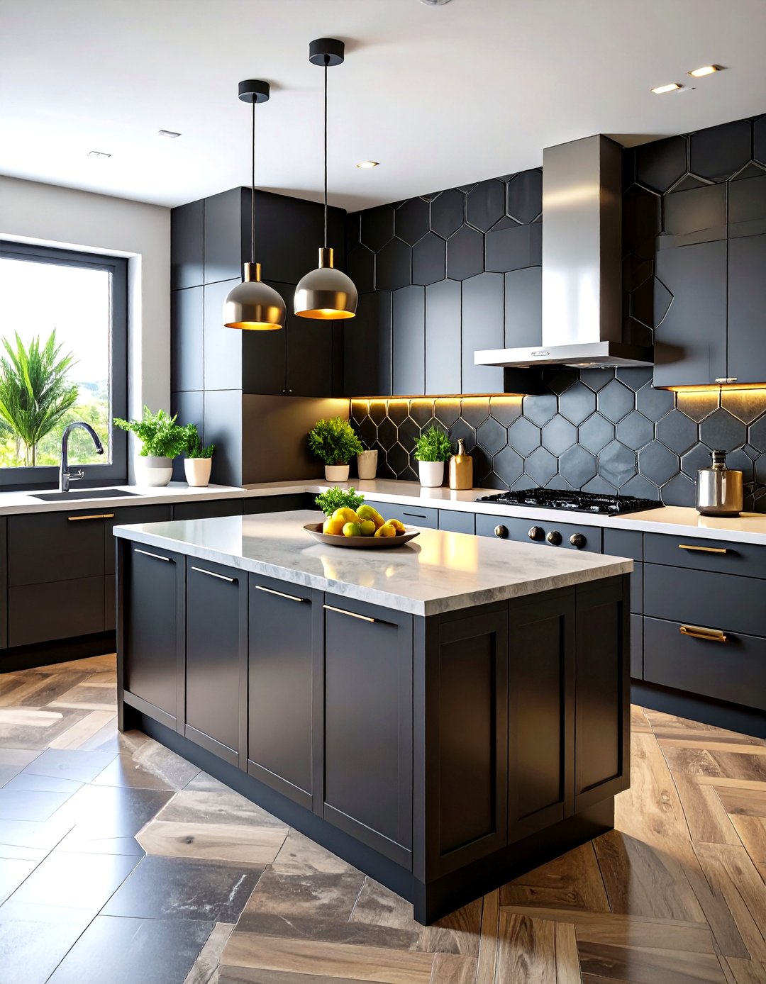 24 Kitchen with Black Backsplash Ideas for Bold Kitchen - Too Much Time
