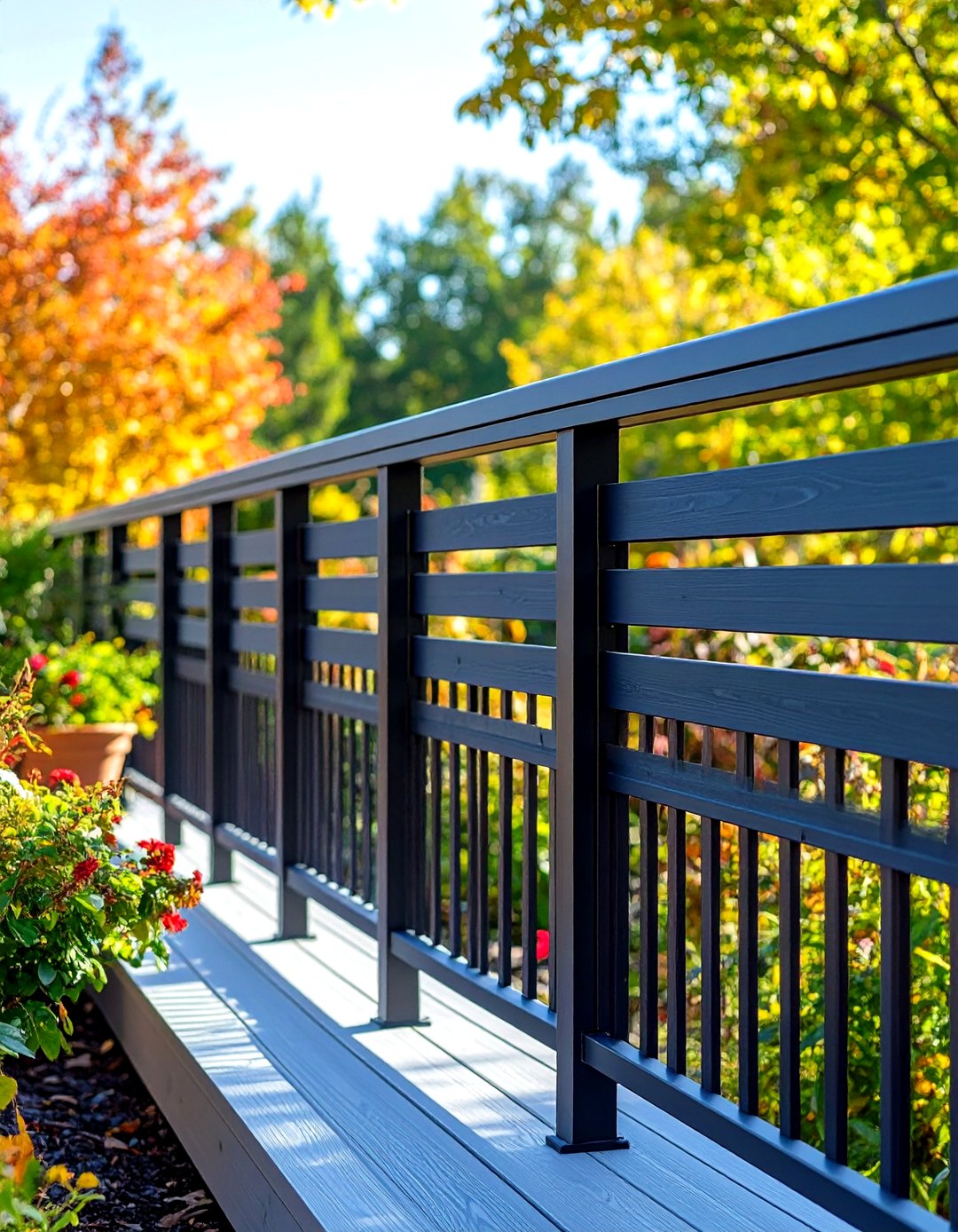 24 Black Deck Railing Ideas to Elevate Outdoor Spaces - Too Much Time