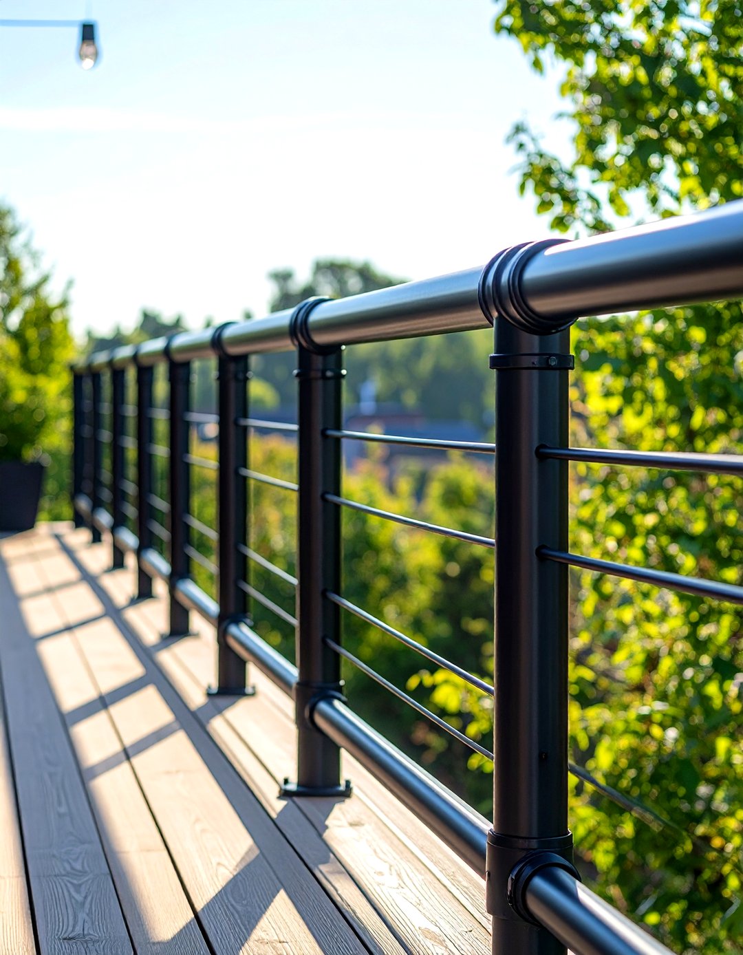 24 Black Deck Railing Ideas to Elevate Outdoor Spaces - Too Much Time