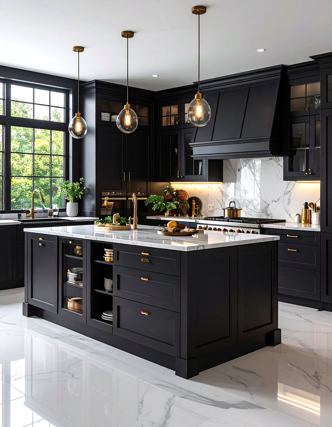 24 Kitchens with Black Cabinets to Elevate Bold Spaces - Too Much Time