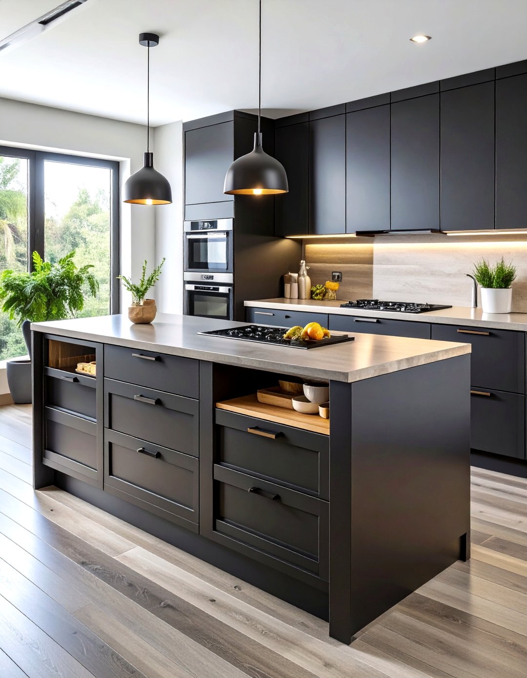 24 Black Kitchen Islands for Bold, Functional Spaces - Too Much Time