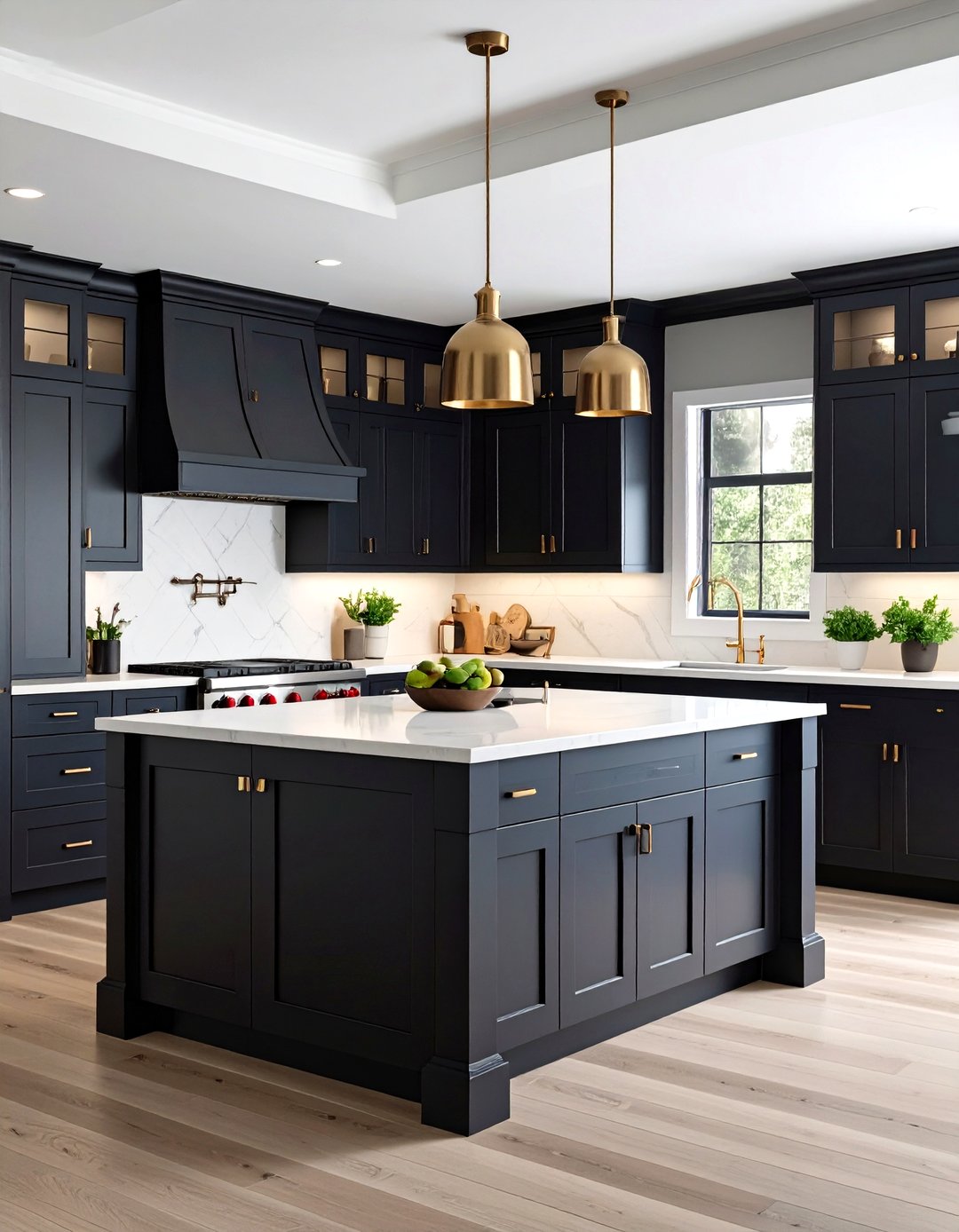 24 Kitchens with Beautiful Black Cabinets in Kitchens - Too Much Time