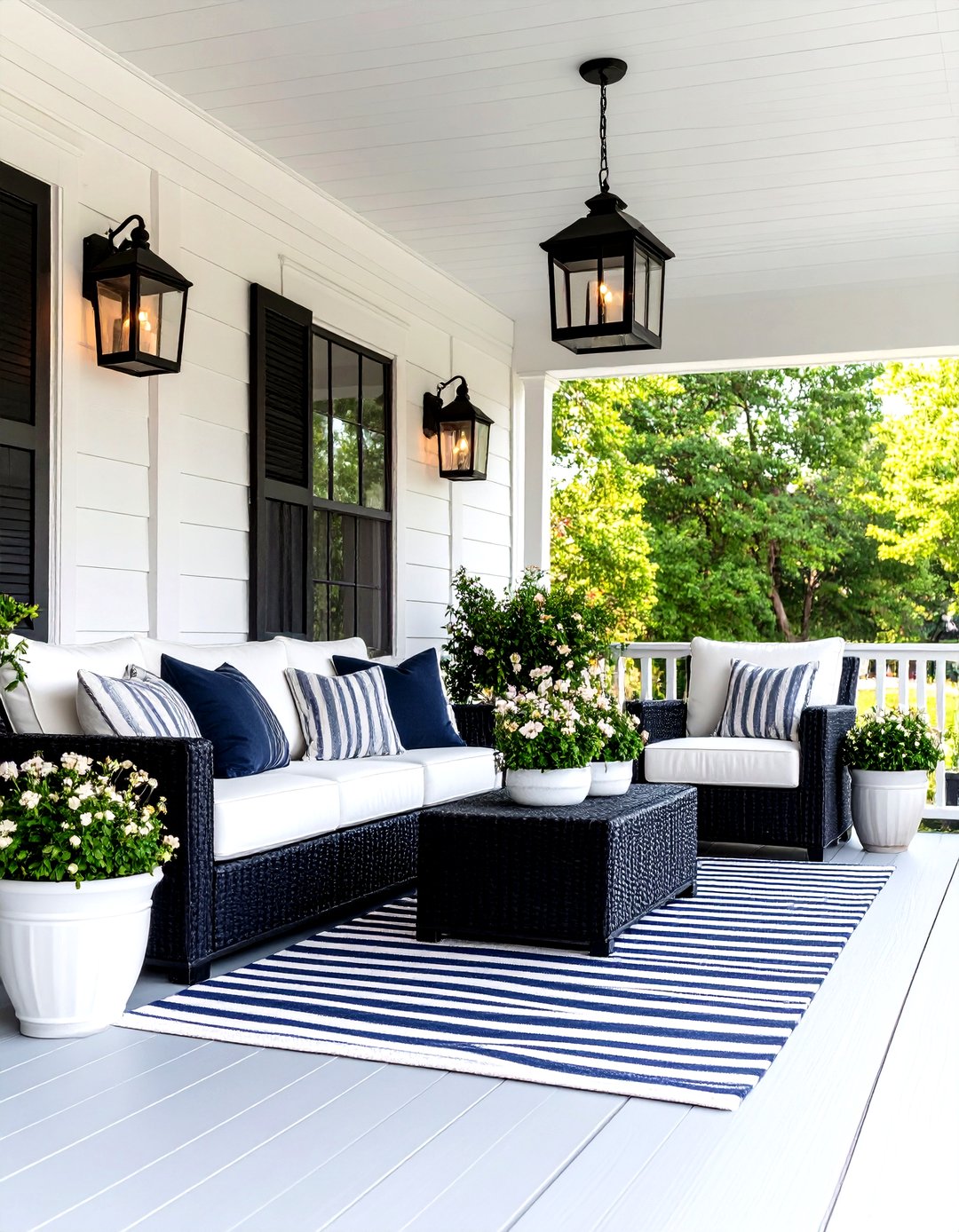24 Farmhouse Porch Ideas for Cozy Outdoor Evenings - Too Much Time