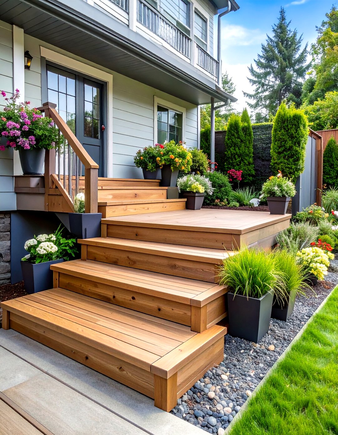 24 Deck Steps Ideas: Safer, Easier Outdoor Access Tips - Too Much Time