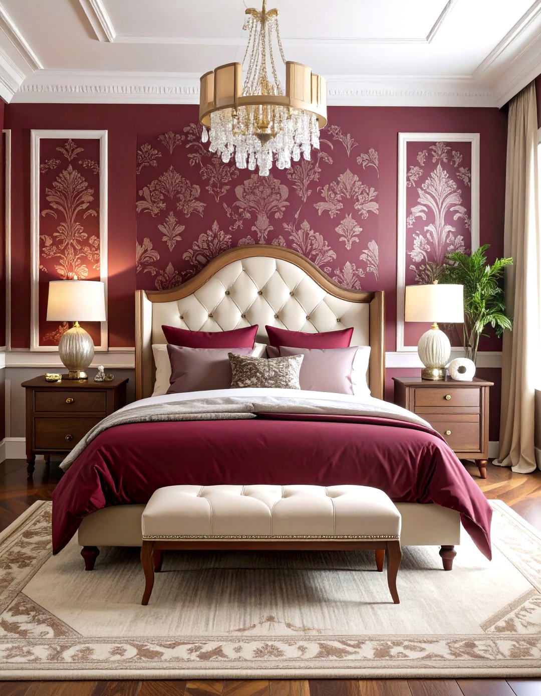 24 Burgundy Bedroom Ideas: Rich Tones for Bedrooms - Too Much Time
