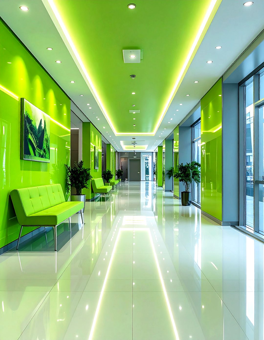 24 Green Hallway Ideas to Brighten Your Path Home - Too Much Time