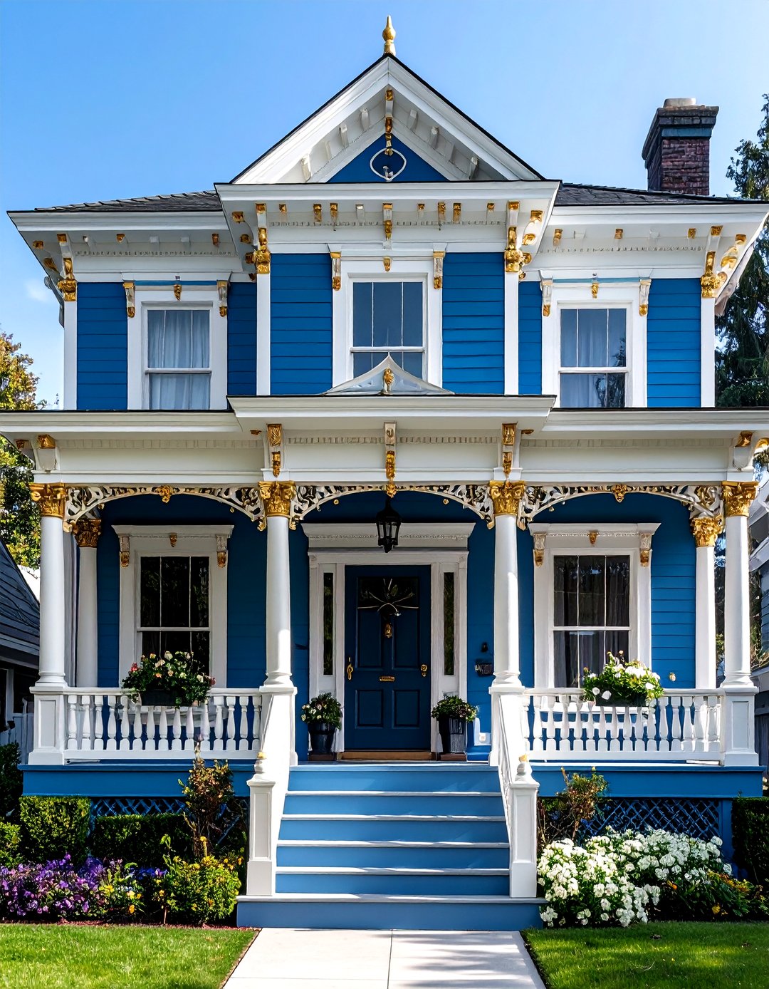 24 Blue Victorian House Colors: Classic Curb Appeal - Too Much Time
