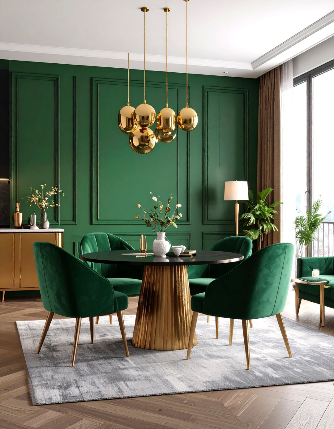 Illustration of Statement Wall Ideas In Penthouse Apartments
