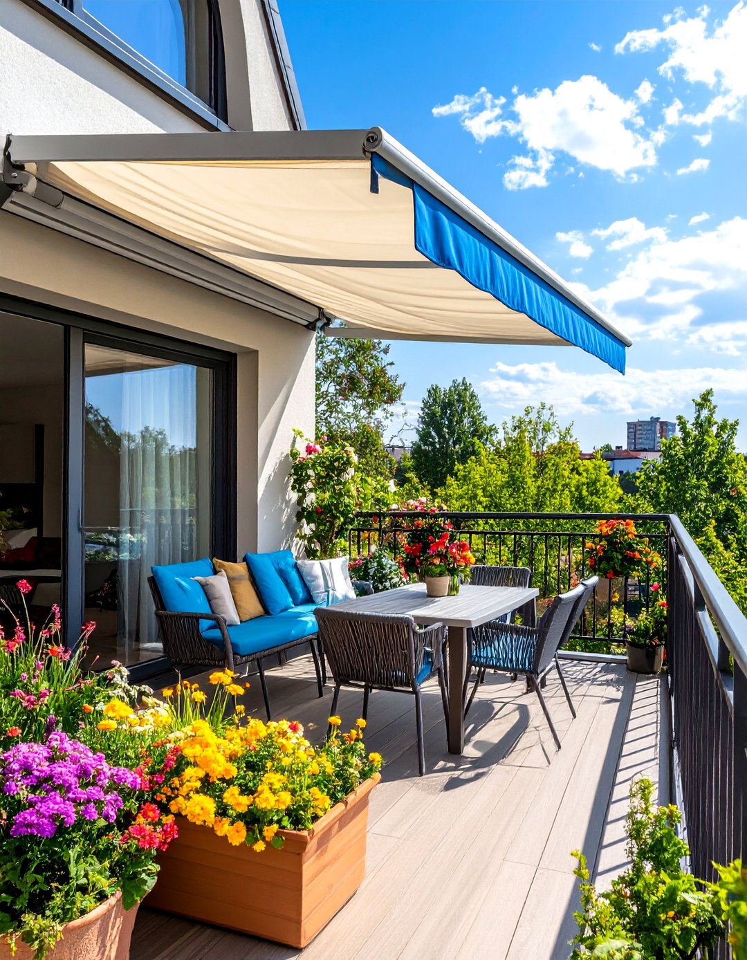 Overhead Shade 24 Balcony Shade Ideas to Cool Outdoor Corners and Style - Too Much Time