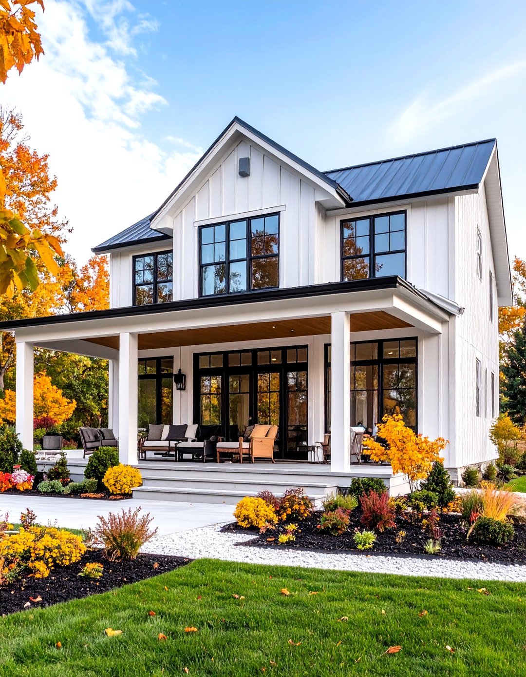 24 White Farmhouse with Wrap-around Porch Ideas for Now - Too Much Time