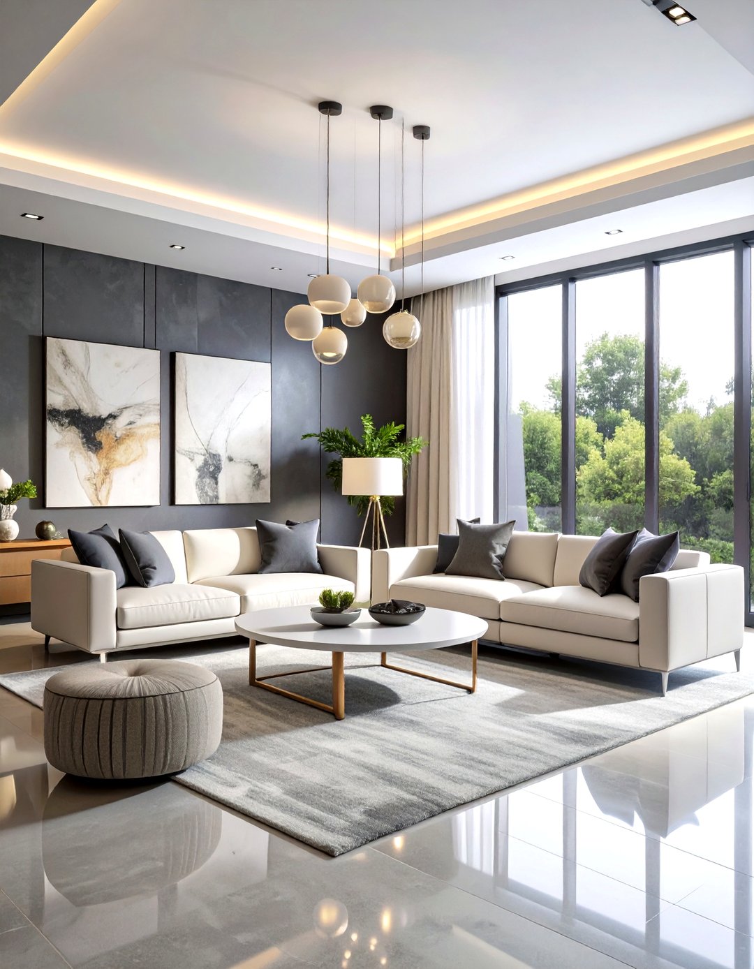 24 Grey and Cream Living Room Ideas: Chic Neutrals - Too Much Time