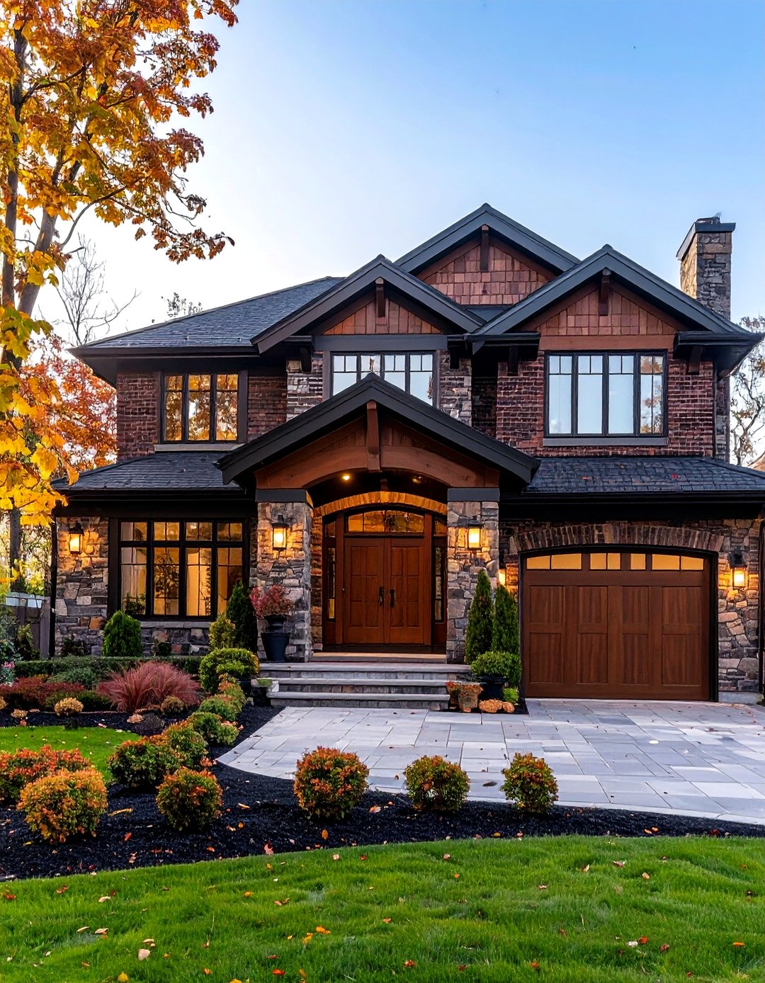 24 Dark Brown House Exterior Ideas for Warm Curb Appeal - Too Much Time