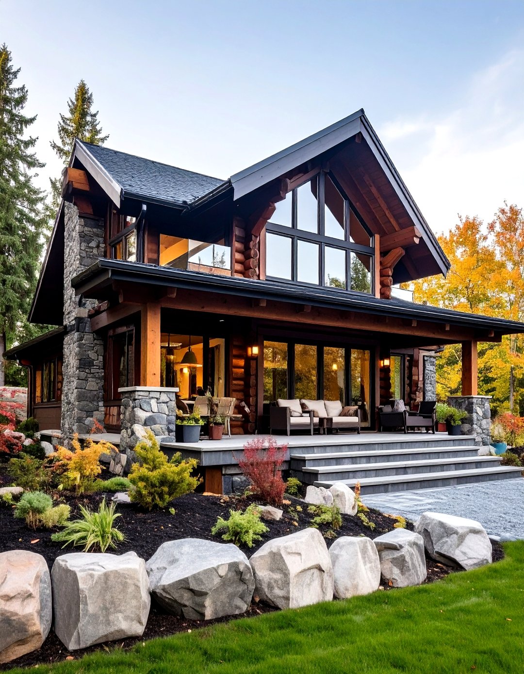 24 Dark Brown House Exterior Ideas for Warm Curb Appeal - Too Much Time