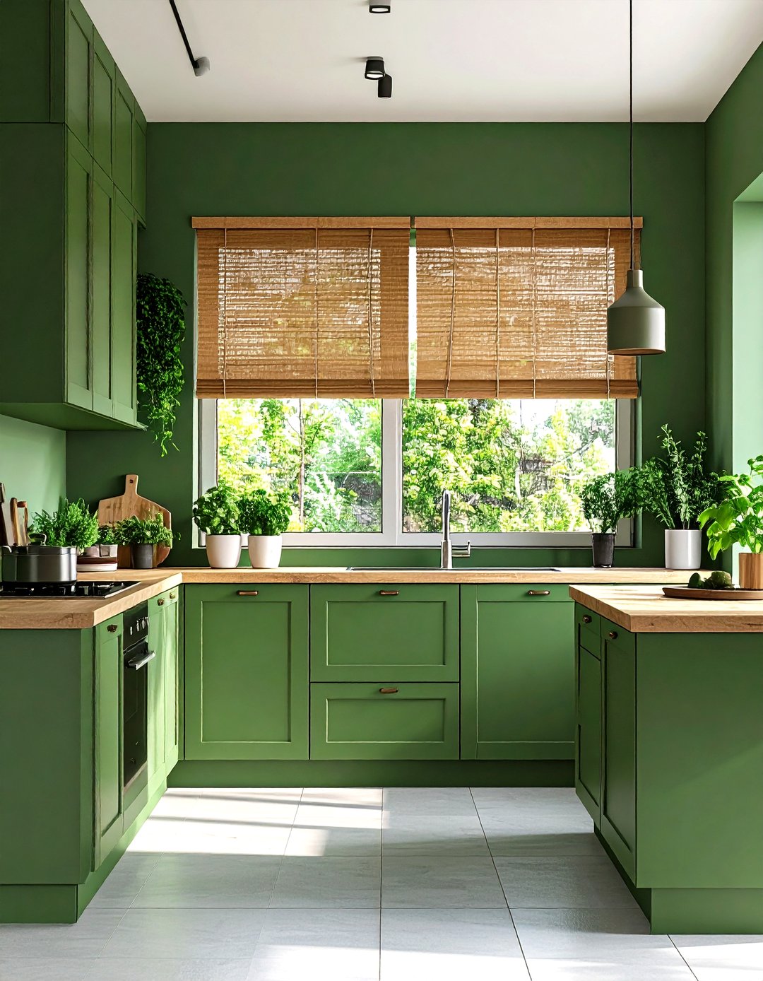 24 Dark Green Kitchen Ideas for Modern Kitchens Today - Too Much Time