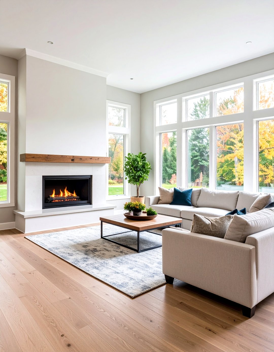 Picture of 24 Corner Gas Fireplace Ideas: Stylish Warmth and Charm - Too Much Time