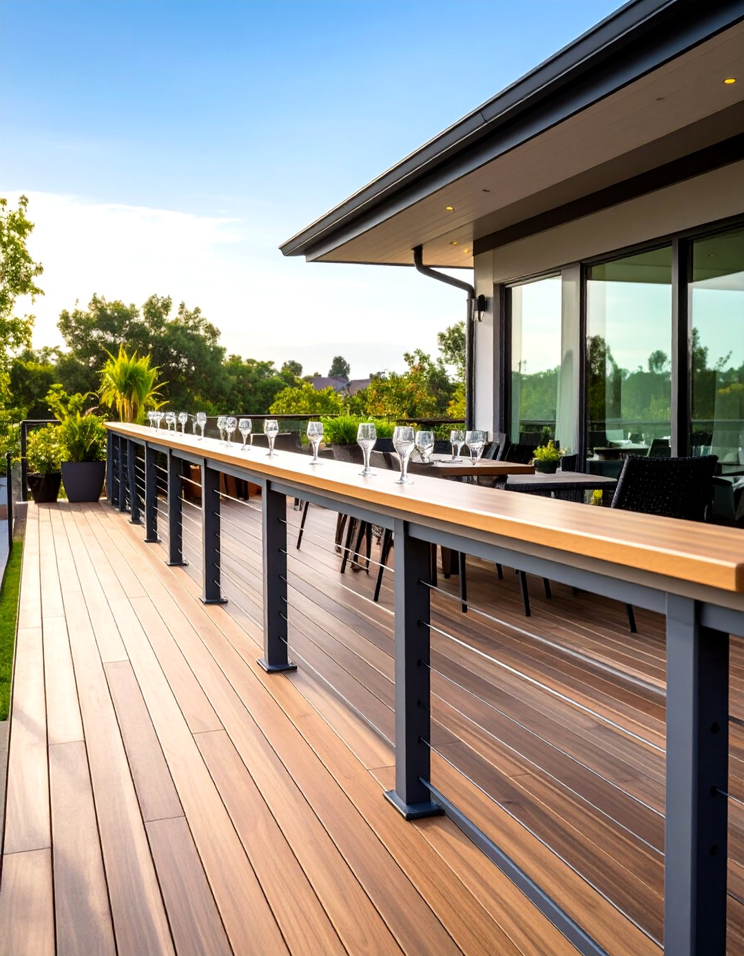 Drink Railing 24 Deck Railing Ideas to Elevate Curb Appeal and Safety - Too Much Time