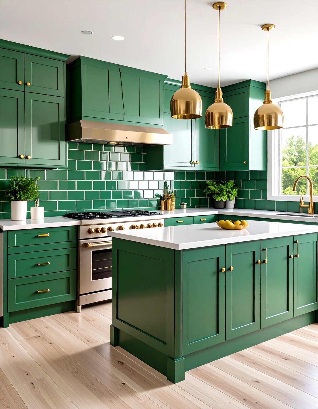 24 Kitchen with Green Backsplash Ideas for Chic Design - Too Much Time