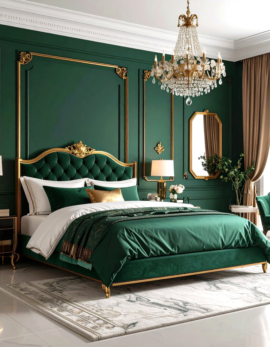 24 Emerald Green Bedroom Ideas to Create Calm and Style - Too Much Time