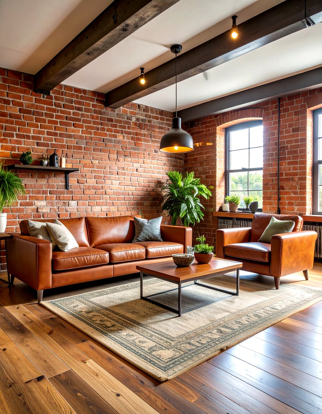 24 Basement Accent Wall Ideas to Brighten Dark Spaces - Too Much Time - Exposed Brick Accent Walls With Decorative Metal