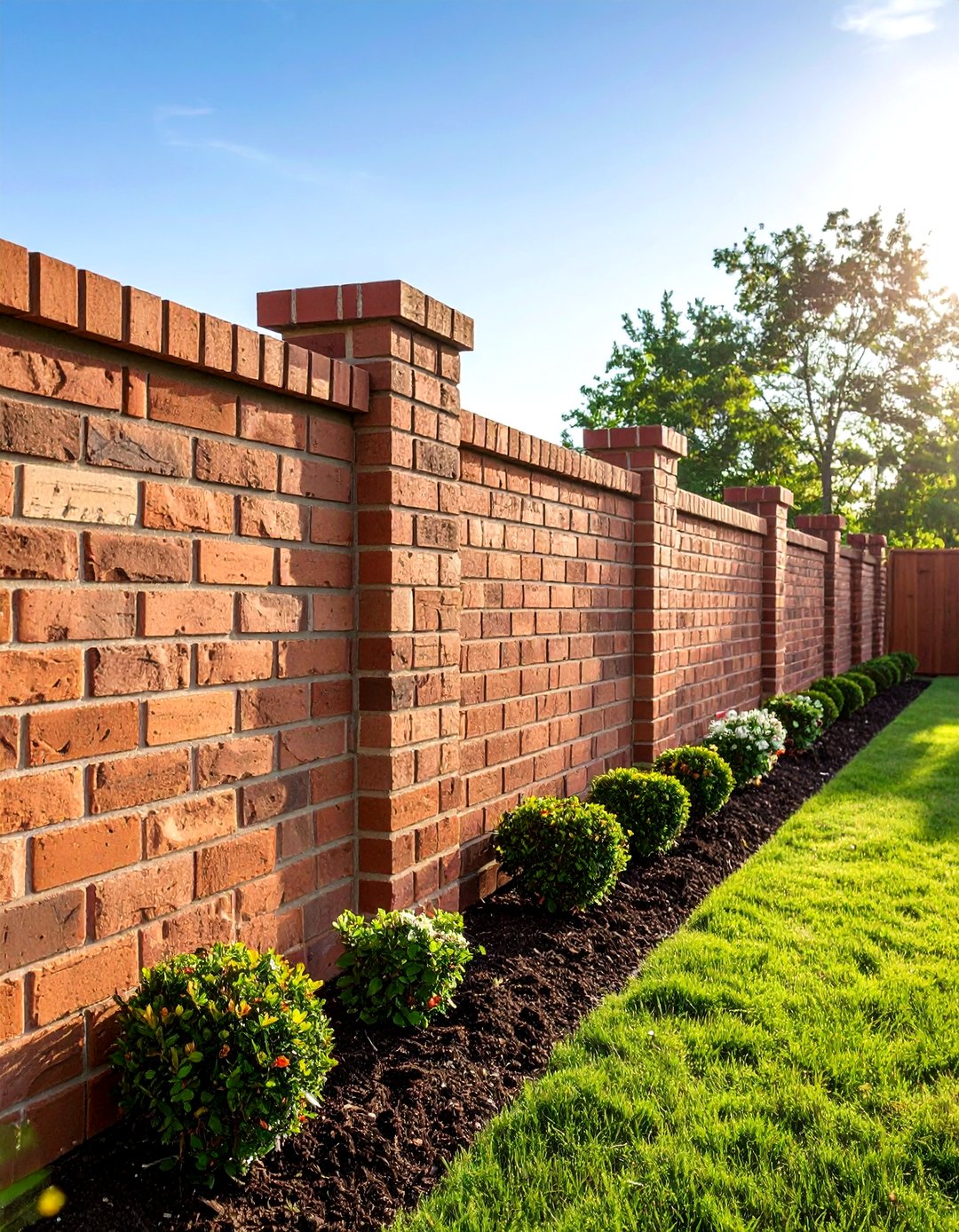 24 Brick Fence Ideas to Boost Curb Appeal and Privacy - Too Much Time
