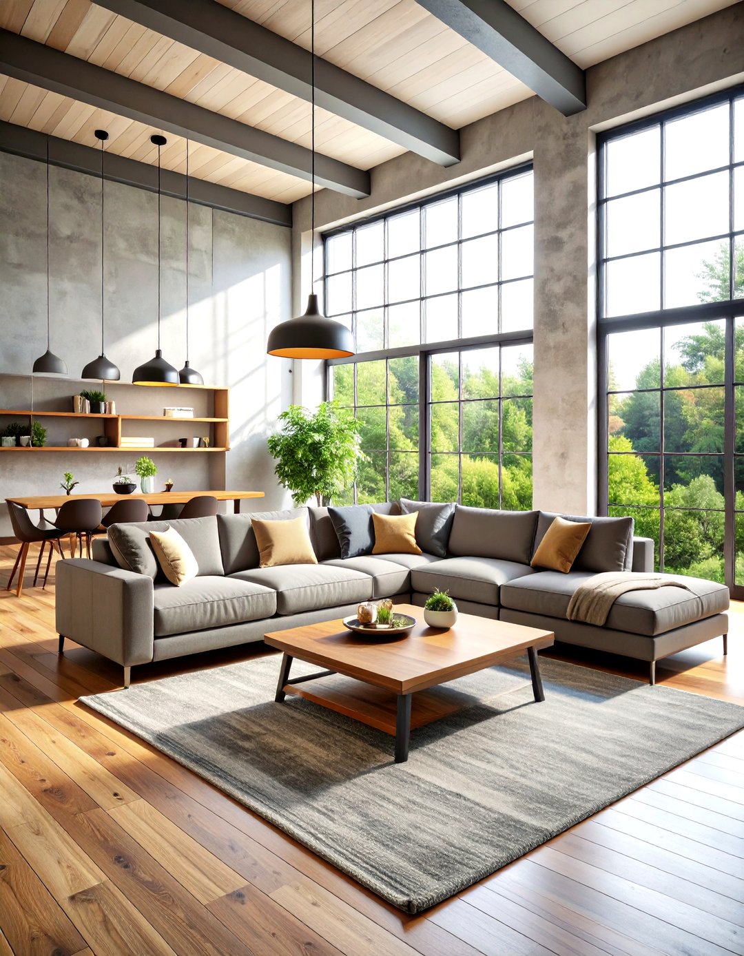 24 Loft-style Living Room Ideas - Cozy Modern Decor - Too Much Time