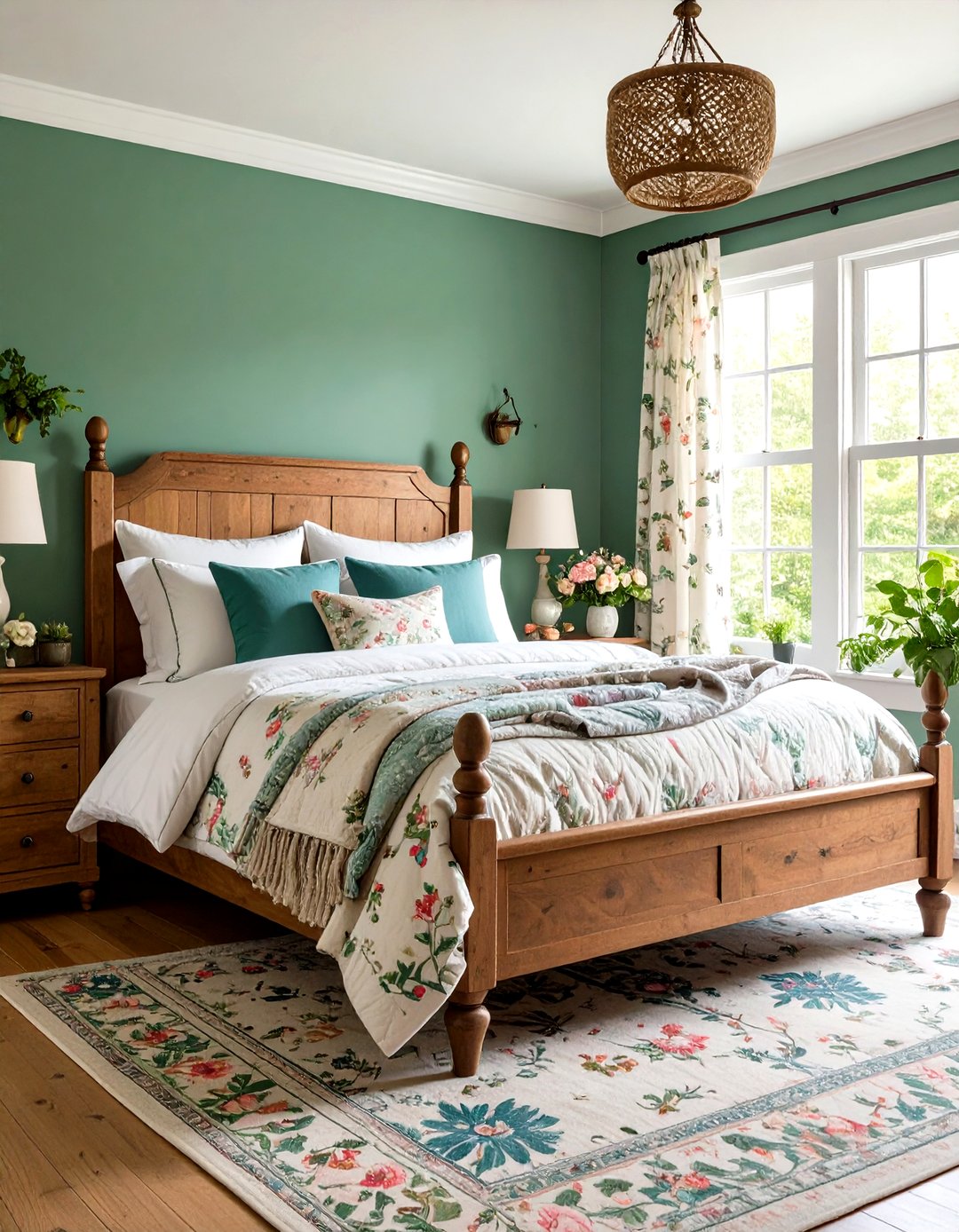 24 Forest Green Bedroom Ideas: Calming Color Palettes - Too Much Time