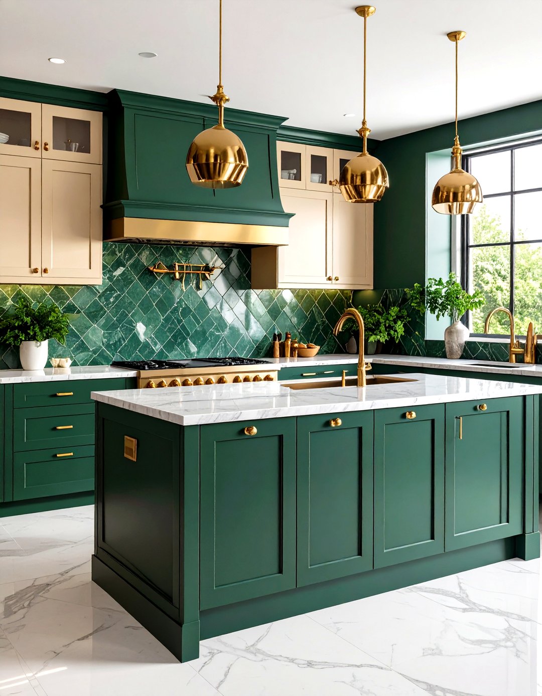 24 Kitchen with Green Backsplash Ideas for Chic Design - Too Much Time