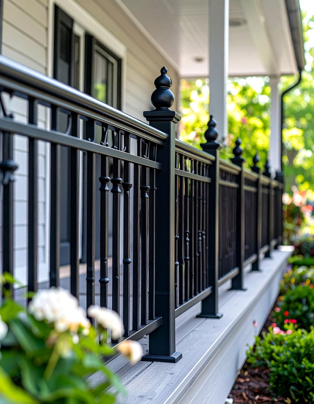 24 Black Porch Ideas for Cozy Outdoor Living Spaces - Too Much Time