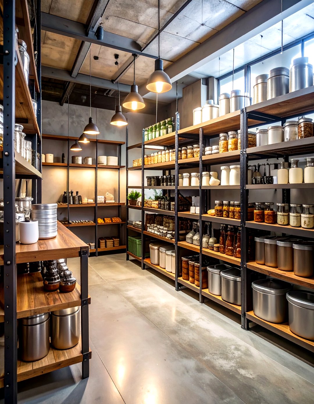 Beautiful view of Industrial Style Pantry Shelving Ideas