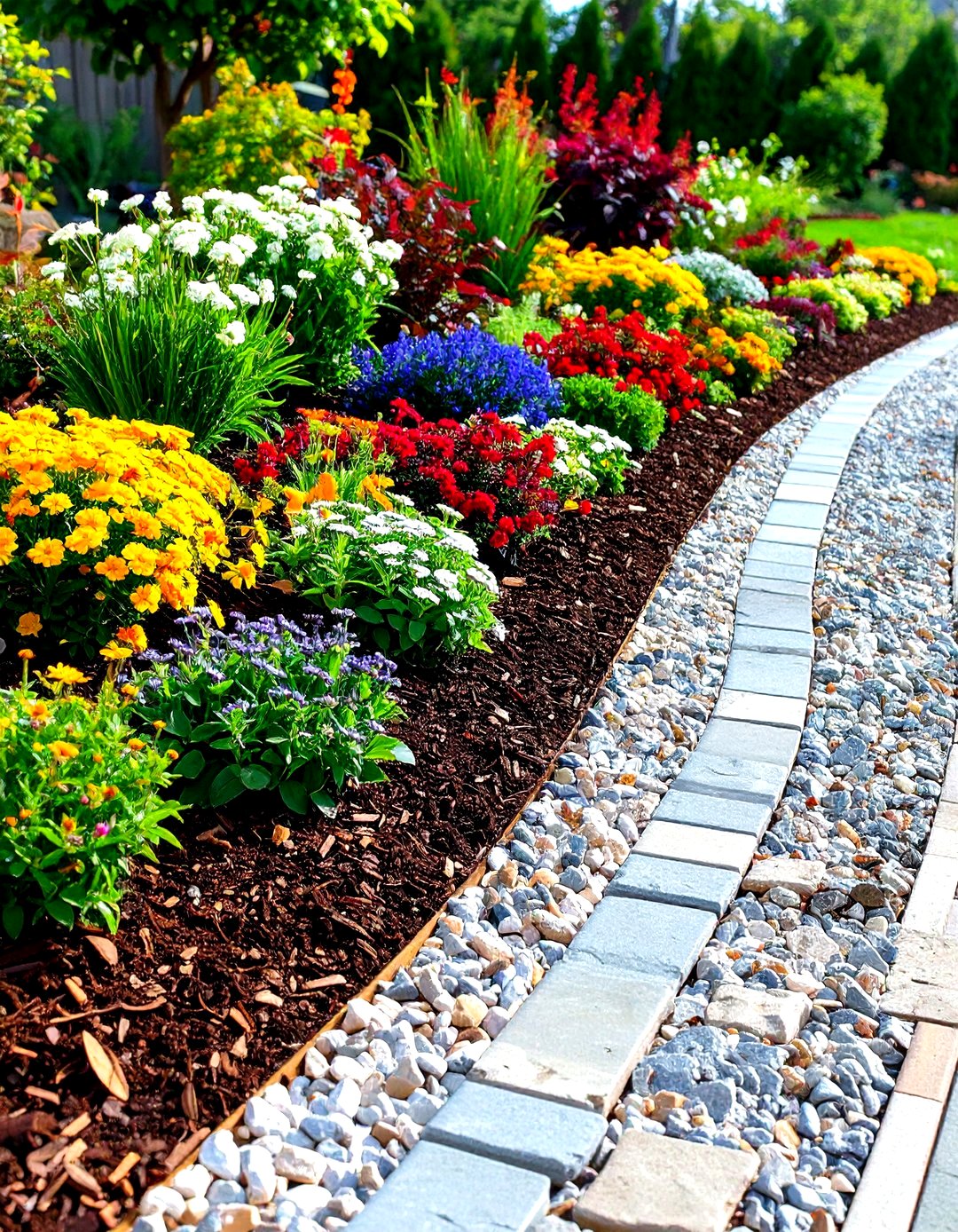 24 Mulch Edging Ideas to Frame Garden Beds, and Reduce Weeds - Too Much ...