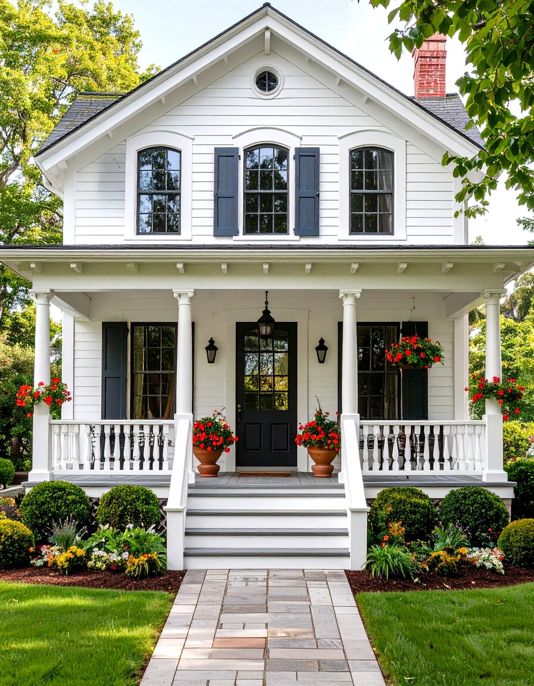 24 White Farmhouse with Wrap-around Porch Ideas for Now - Too Much Time