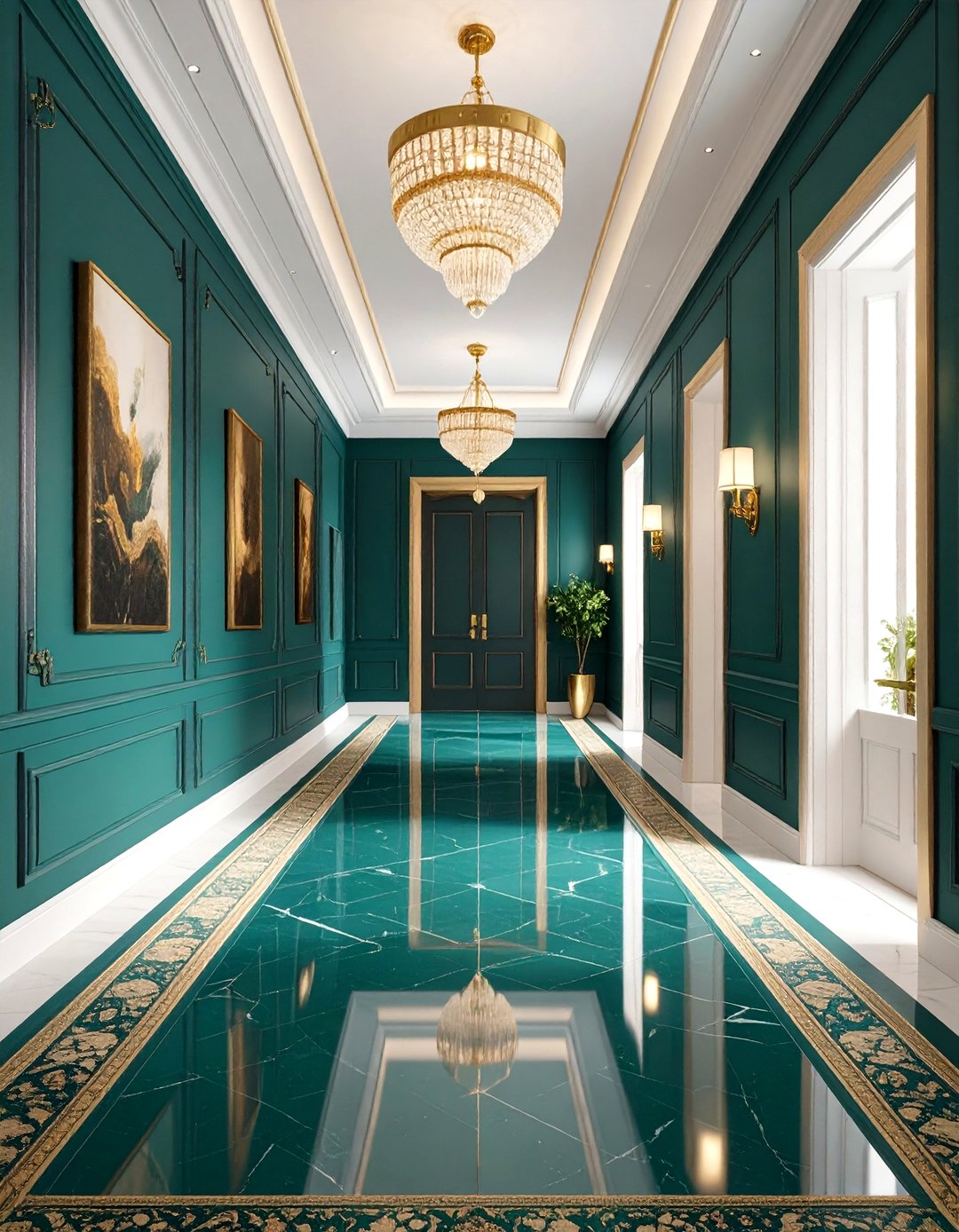 24 Dark Hallway Ideas for Dramatic Entryways Today - Too Much Time