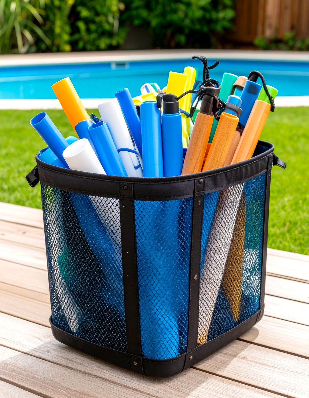 Poolgraph Storage Pool 24 Pool Storage Ideas to Declutter and Organize Smartly - Too Much Time