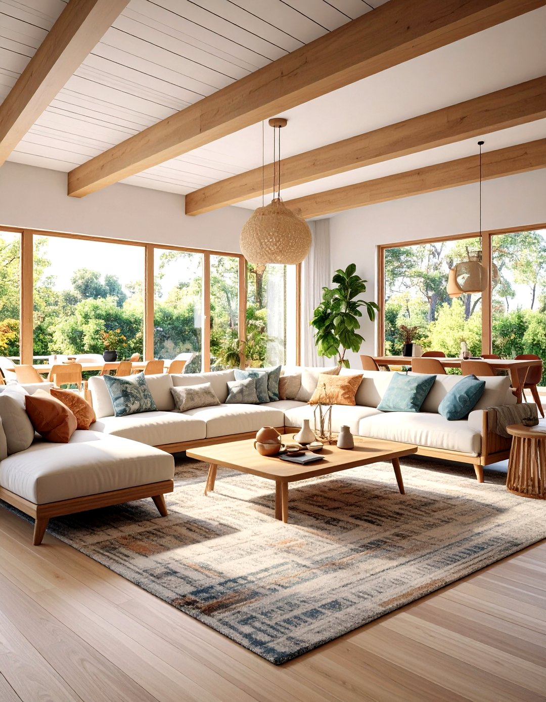 24 Exposed Beam Living Room Ideas for Cozy Open Layouts - Too Much Time