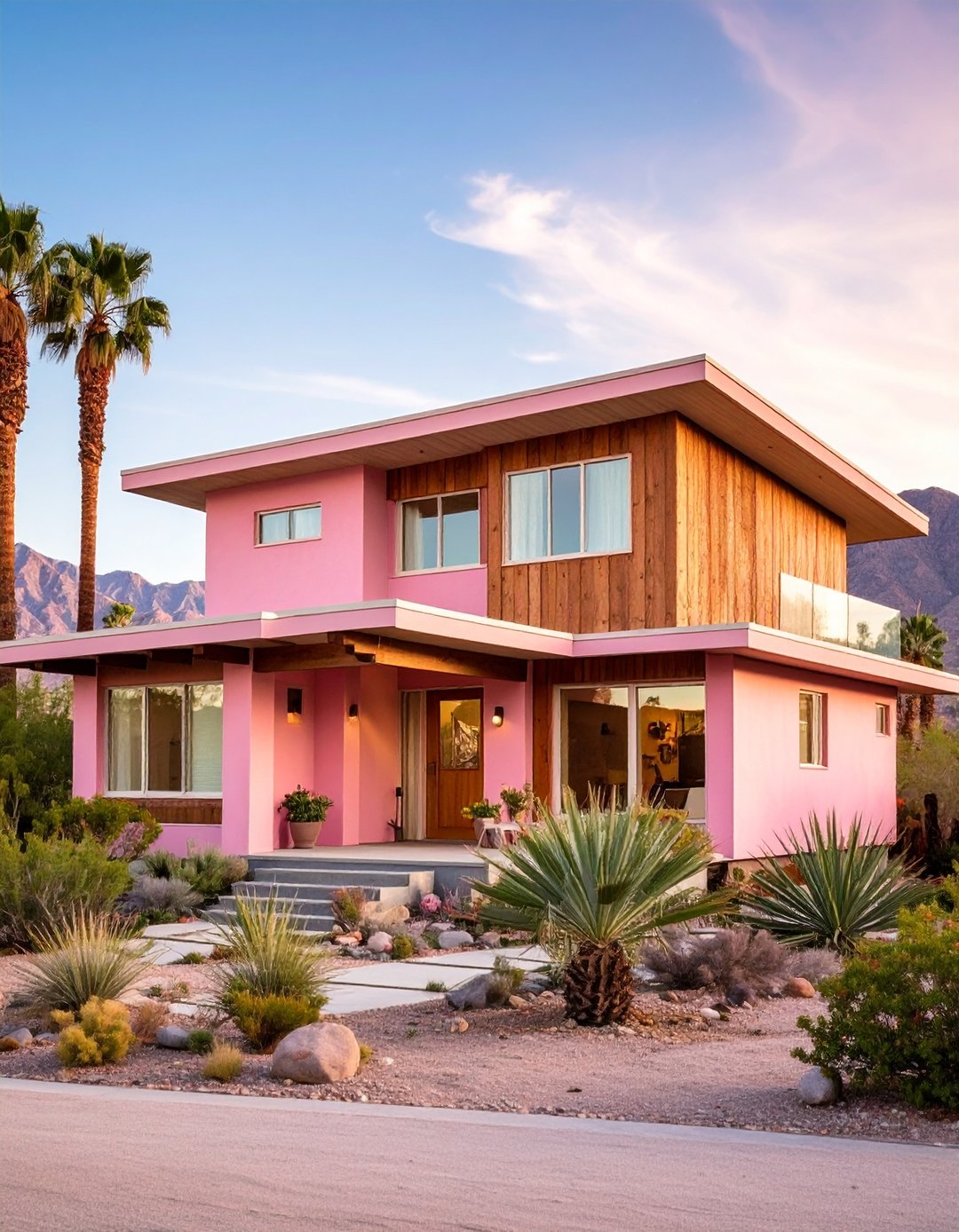 Pink House Cladding 24 Pink House Exterior Ideas for a Vibrant Curb Appeal - Too Much Time