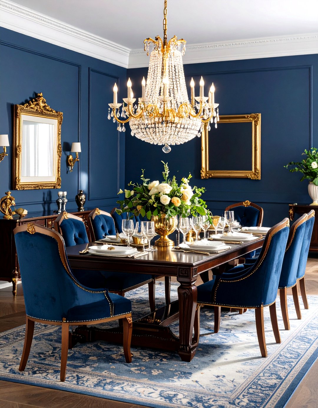 24 Blue Dining Room Ideas to Refresh Your Dining Area. - Too Much Time