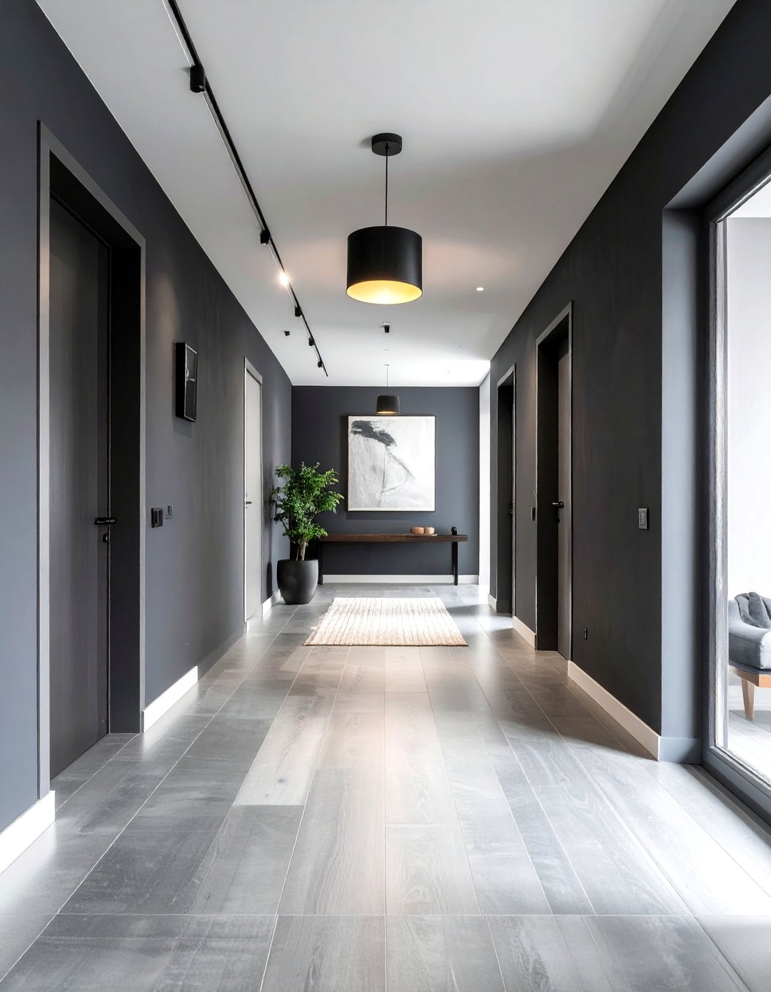 24 Dark Hallway Ideas for Dramatic Entryways Today - Too Much Time