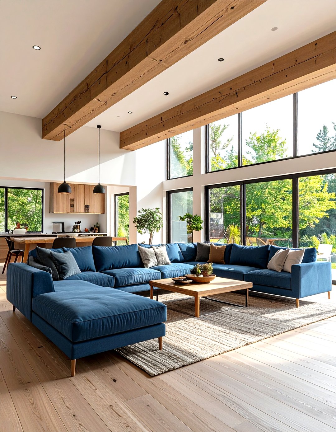 24 Exposed Beam Living Room Ideas for Cozy Open Layouts - Too Much Time