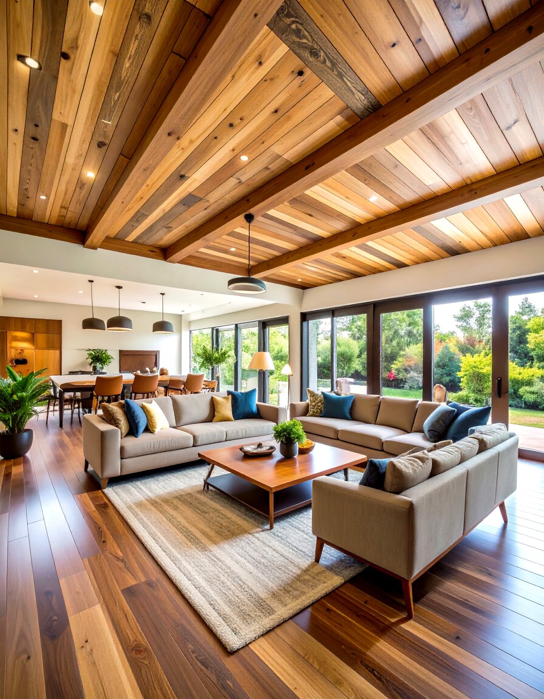 24 Wood Plank Ceiling Ideas: Textured Timber Ceilings for Homes - Too ...