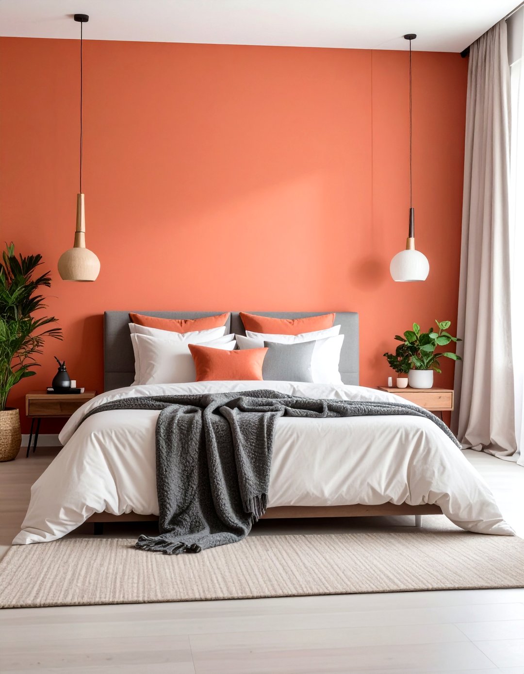 24 Coral Bedroom Ideas to Brighten Bedrooms with Color - Too Much Time