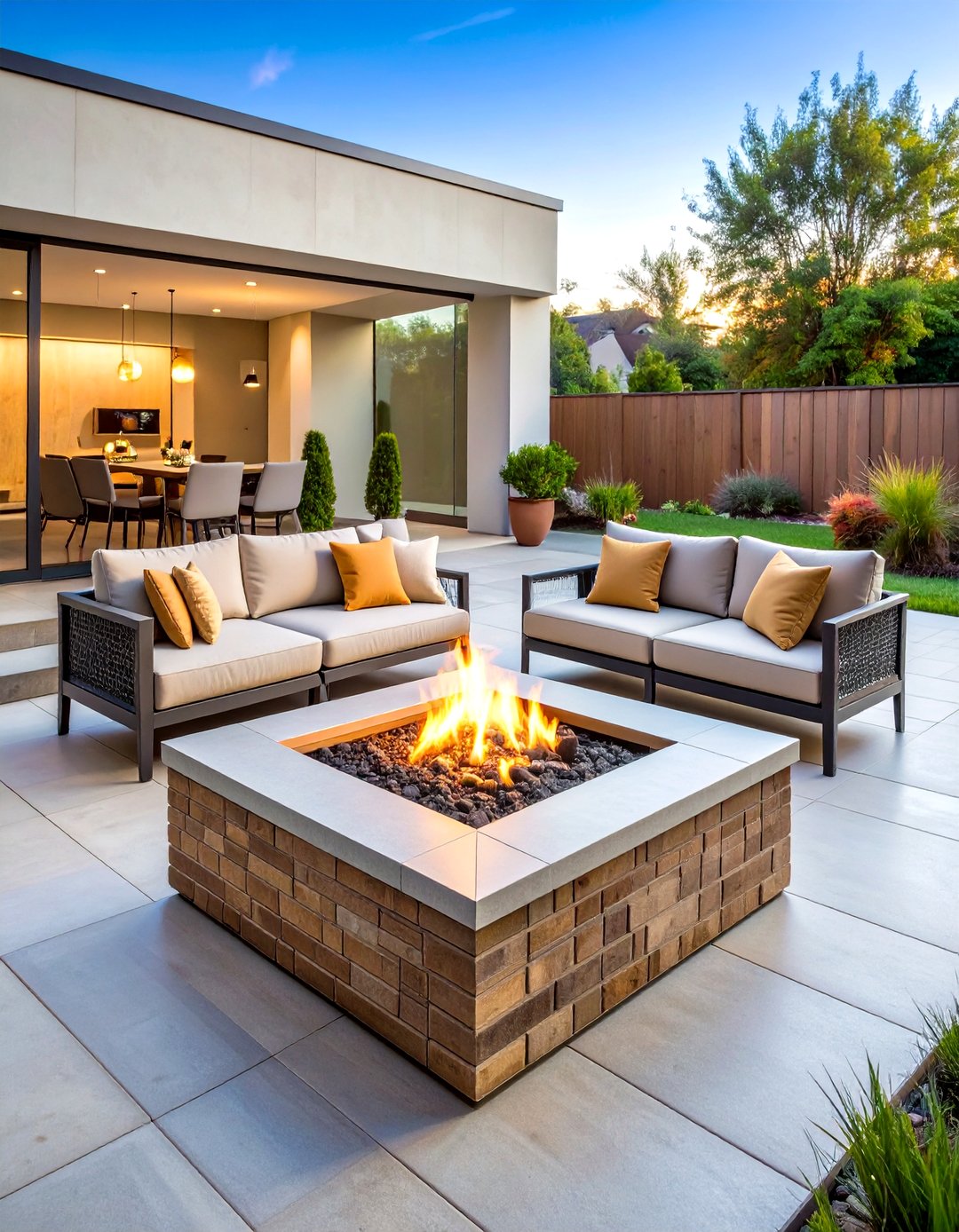 24 Brick Fire Pit Ideas: Cozy Outdoor Spaces for Summer - Too Much Time