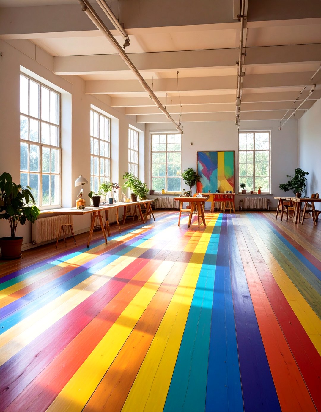 24 Painted Floor Ideas to Brighten Rooms with Color - Too Much Time